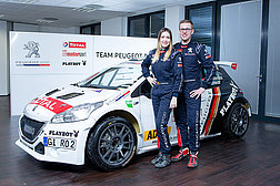 Christian Riedemann und Beifahrerin Lara Vanneste