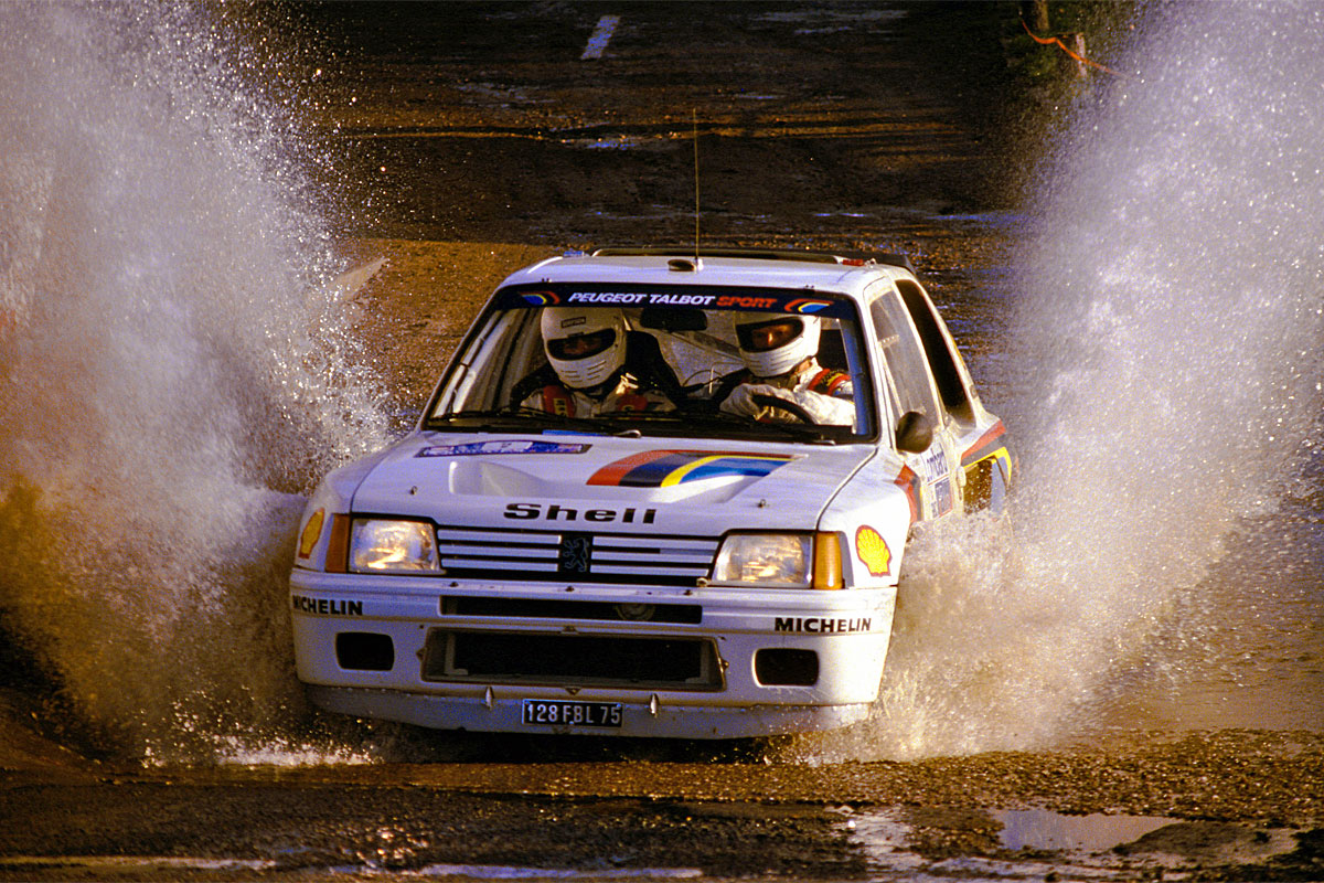 Ari Vatanen Peugeot 205 T16 RAC Rallye 1984