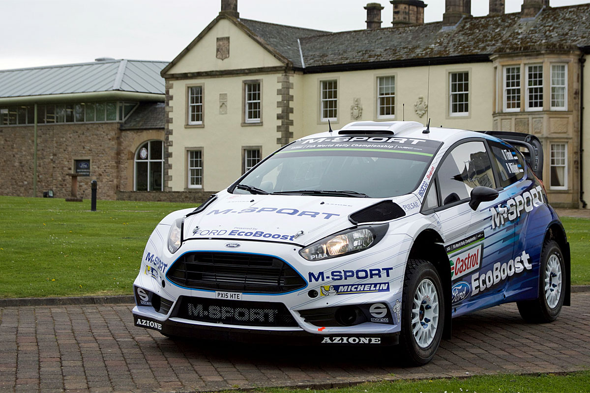 Äußerlich gleicht der neue Fiesta WRC dem bisherigen Modell, die großen Veränderungen fanden unter dem Blechkleid statt