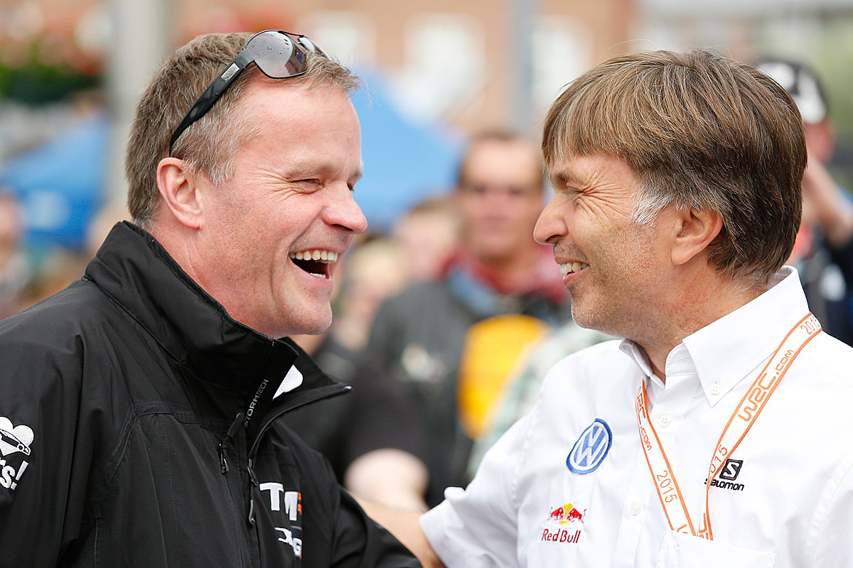 Tommi Mäkinen und Jost Capito WRC 2015