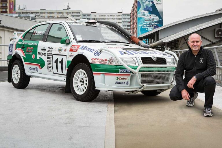 Rallylegend: Armin Schwarz startet im Skoda Octavia WRC