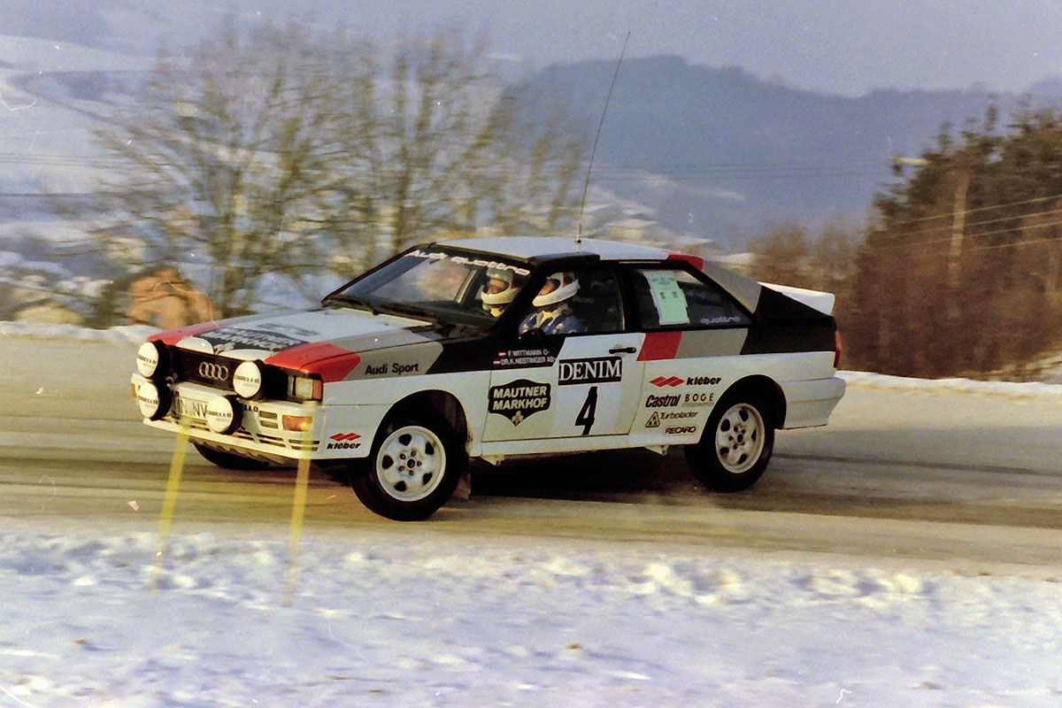 Franz Wittmann zündet erneut den Audi Quattro