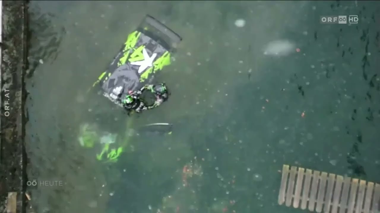 VIDEO: Johannes Keferböck landet im Teich