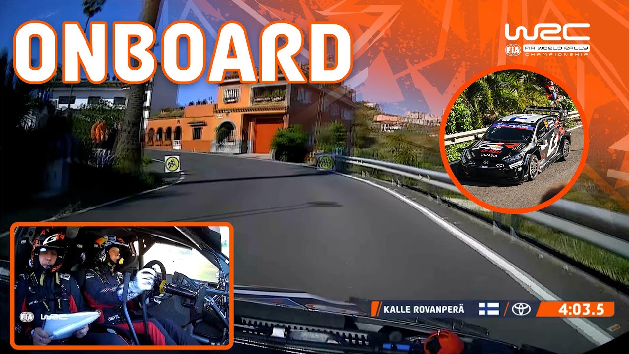 VIDEO: Onboard Kalle Rovanperä – Shakedown Rally Islas Canarias 2025