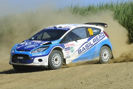 Fiesta S2000 brennt in Südafrika aus