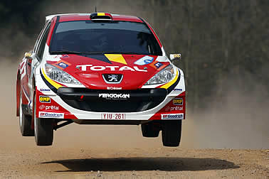 Peugeot beim Shakedown vorn