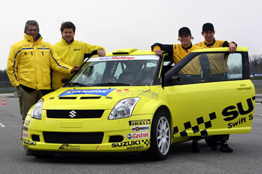 Berger im Suzuki Swift S1600