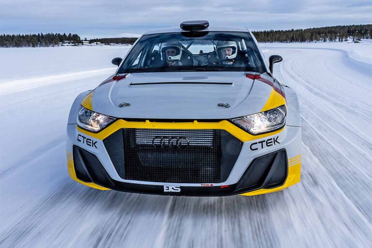 Ekström präsentiert Audi A1 quattro Rally2