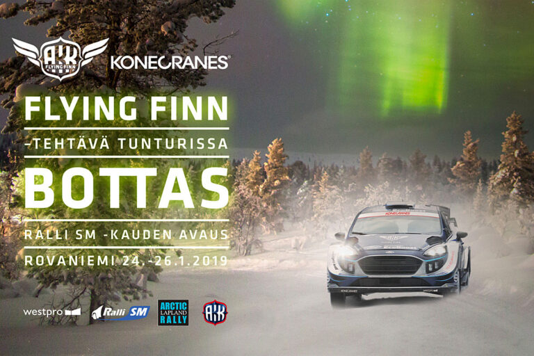 Formel 1-Star Valtteri Bottas startet im World Rally Car