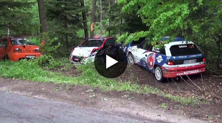 VIDEO: Eine rutschige Kurve …