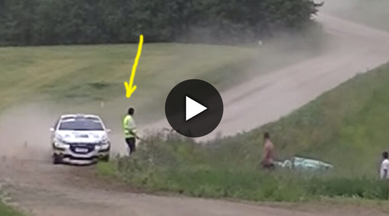 VIDEO: Verrückter Streckenposten