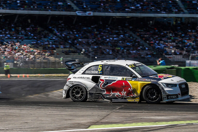 Ekström siegt vor großer Prominenz