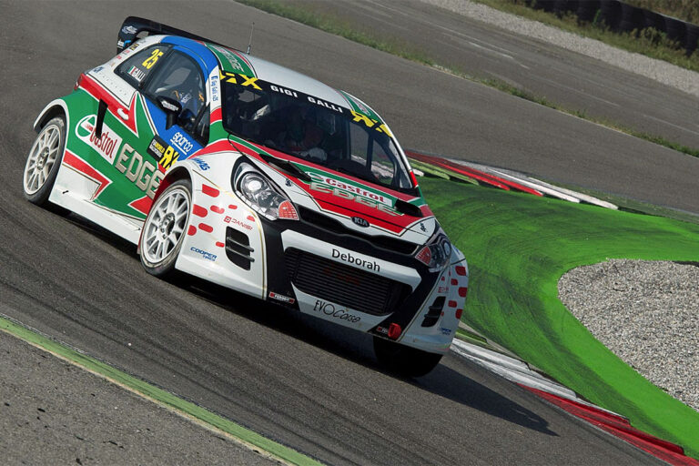 Rallycross-Premiere in Riga mit Gigi Galli