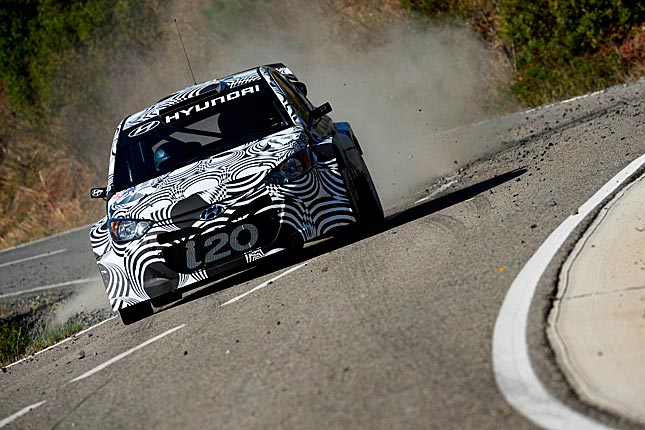 Hyundai-Test auf WM-Strecken
