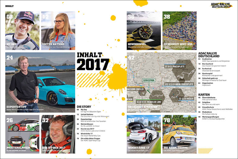 Programmheft der Rallye Deutschland erhältlich