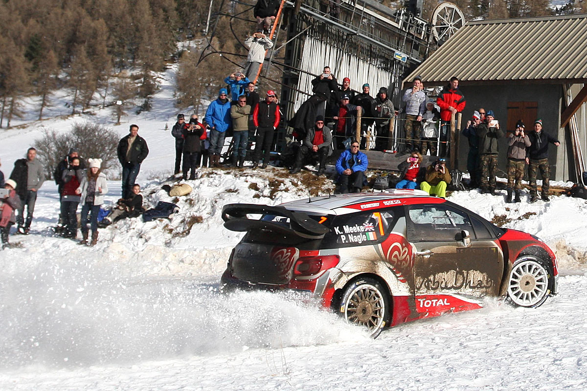 Meeke und die Überwindung auf Eis