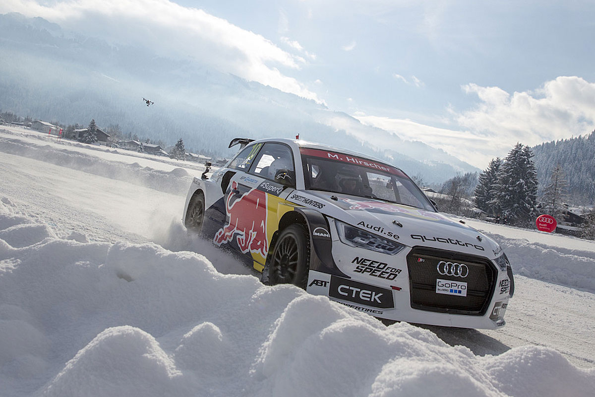 Ski-Star Marcel Hirscher startet im Rallycross Audi