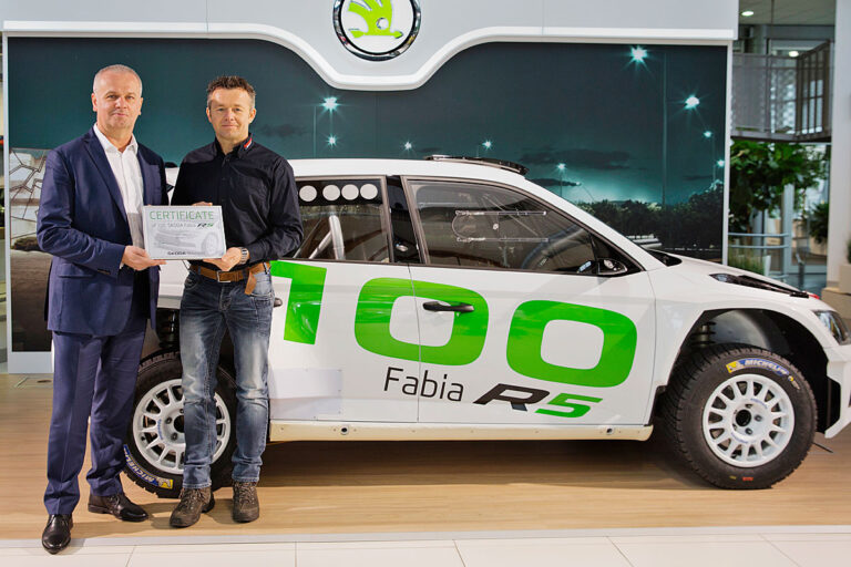 Skoda liefert 100. Fabia R5 aus