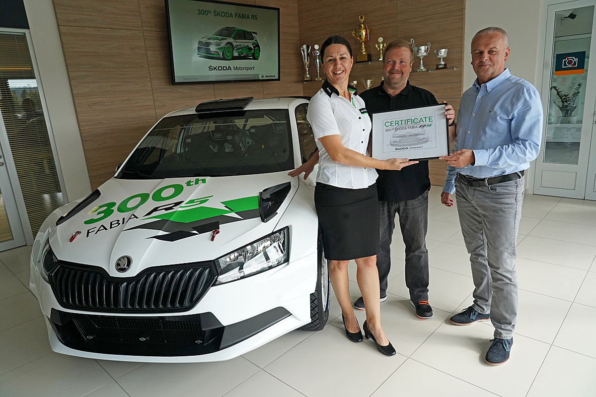 Skoda Motorsport übergibt 300. Fabia R5