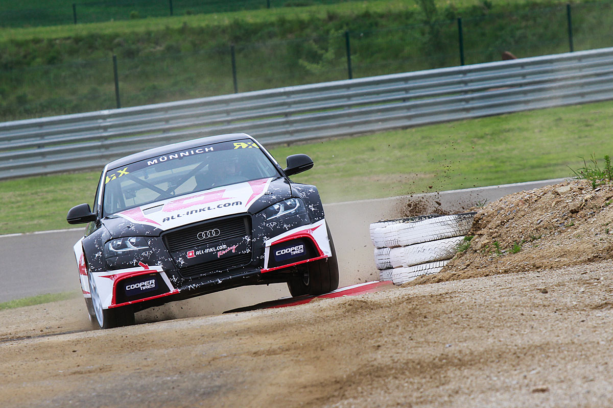 Scheider probiert sich im Rallycross