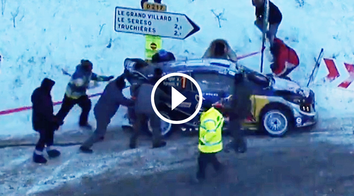 VIDEO: Sebastien Ogier Ausrutscher