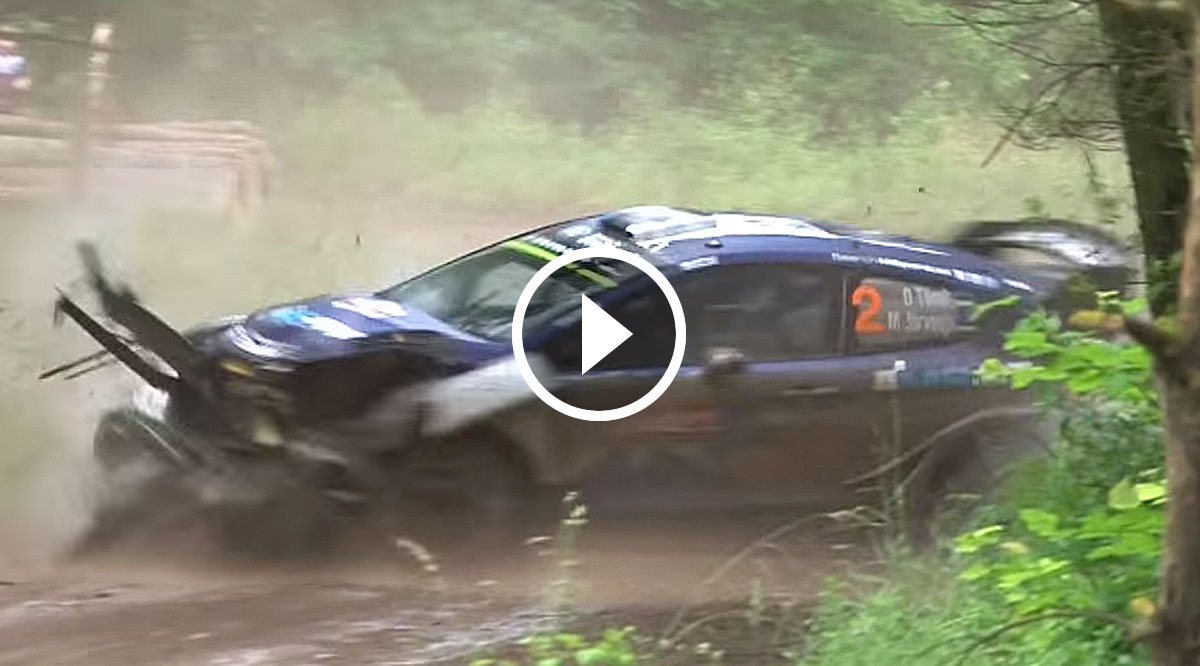 VIDEO: Tänak Unfall Polen