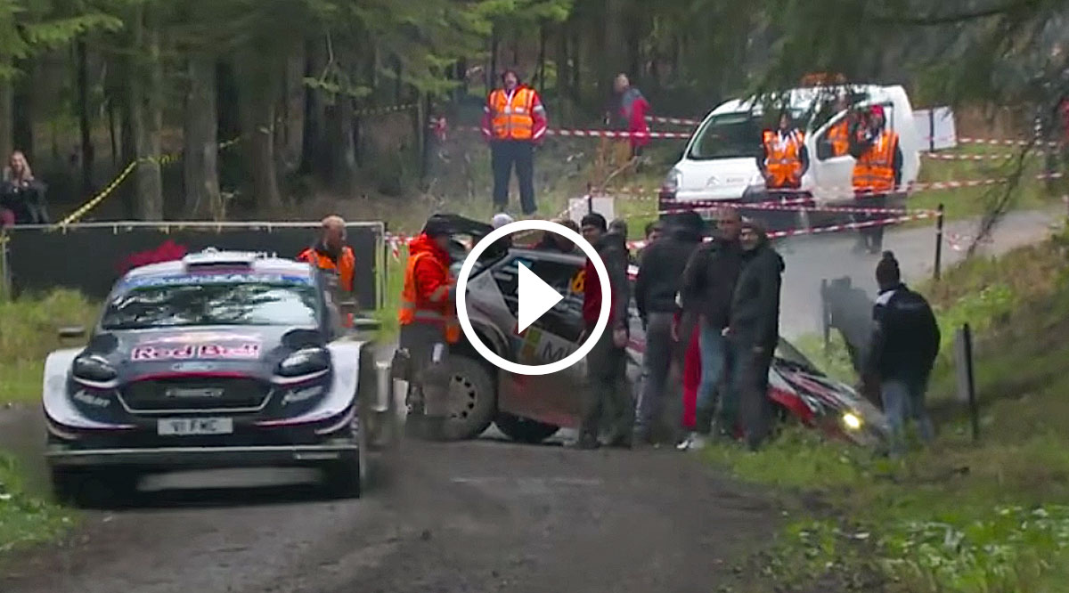 VIDEO: Ott Tänak Unfall