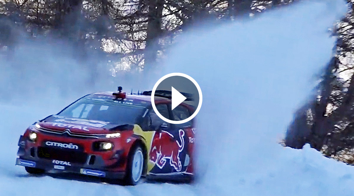 VIDEO: Sebastien Ogier Monte-Test auf Schnee