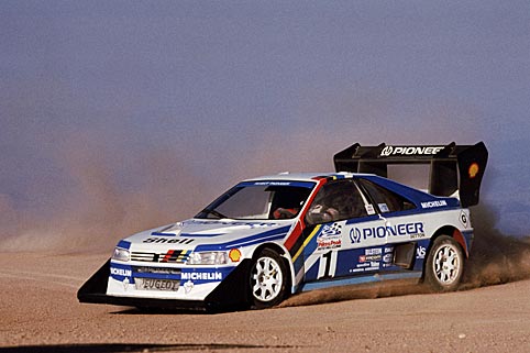 Loeb mit Peugeot am Pikes Peak