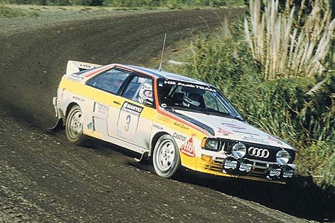 Latvala im Audi quattro