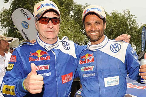 Sainz und Al-Attiyah gemeinsam