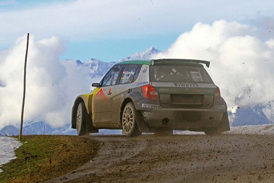 Jänner-Rallye ohne Schnee, dafür mit Eis