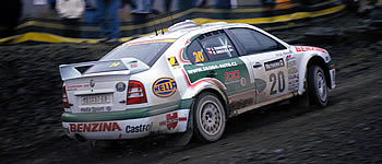 Roman Kresta als dritter Skoda-Pilot beim Saisonfinale