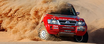 Mitsubishi-Trio dominiert achte Dakar-Etappe