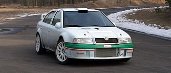 Maik Stölzel und Thomas Windisch mit Skoda Octavia WRC