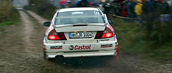 Färber/Schünemann starten auf Mitsubishi Evo VI Gruppe A in der DRM