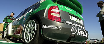 Asphalt-Test für Fabia WRC