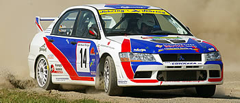Rally-Action im Vogtland