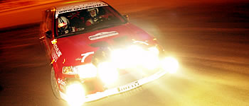 Rallye-Action in der Krieau