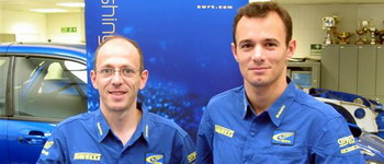 Sarrazin im Werks-Subaru