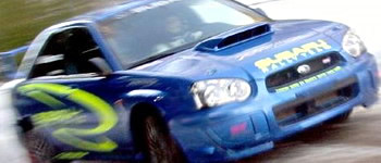 Hirvonen im Gruppe N-Subaru