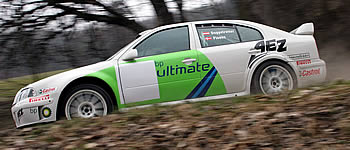 Doppelreiter testet Octavia WRC