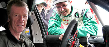 Röhrl probierte Fabia WRC aus