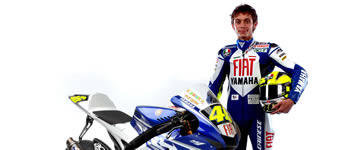 Rossi im Fiat Yamaha Team