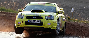 Flüssiggas-Subaru als Vorauswagen
