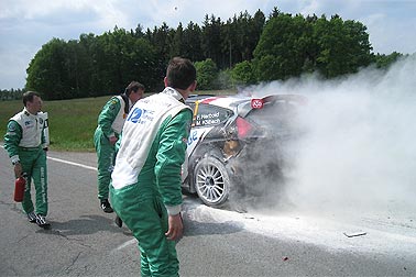 Skoda-Piloten retten Fiesta