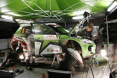 Skoda mit Testeinsatz