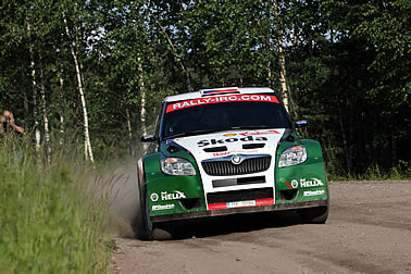 Skoda-Duo im Shakedown vorn