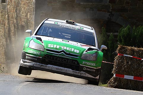 Zwei Citroën C4 WRC am Start