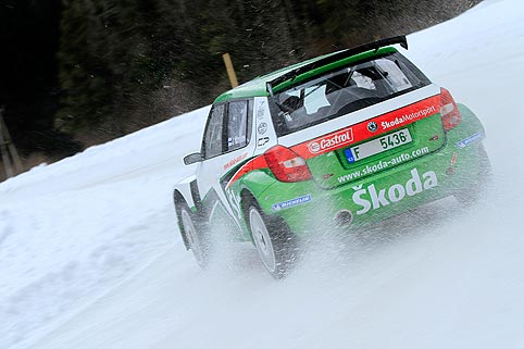Kopecky bei der Jänner-Rallye